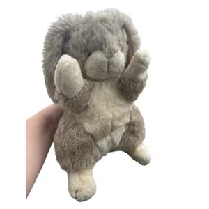 Vintage Anna Club Plush Tender Tails Bunny rabbit90s Faux Fur Stuffed Animal